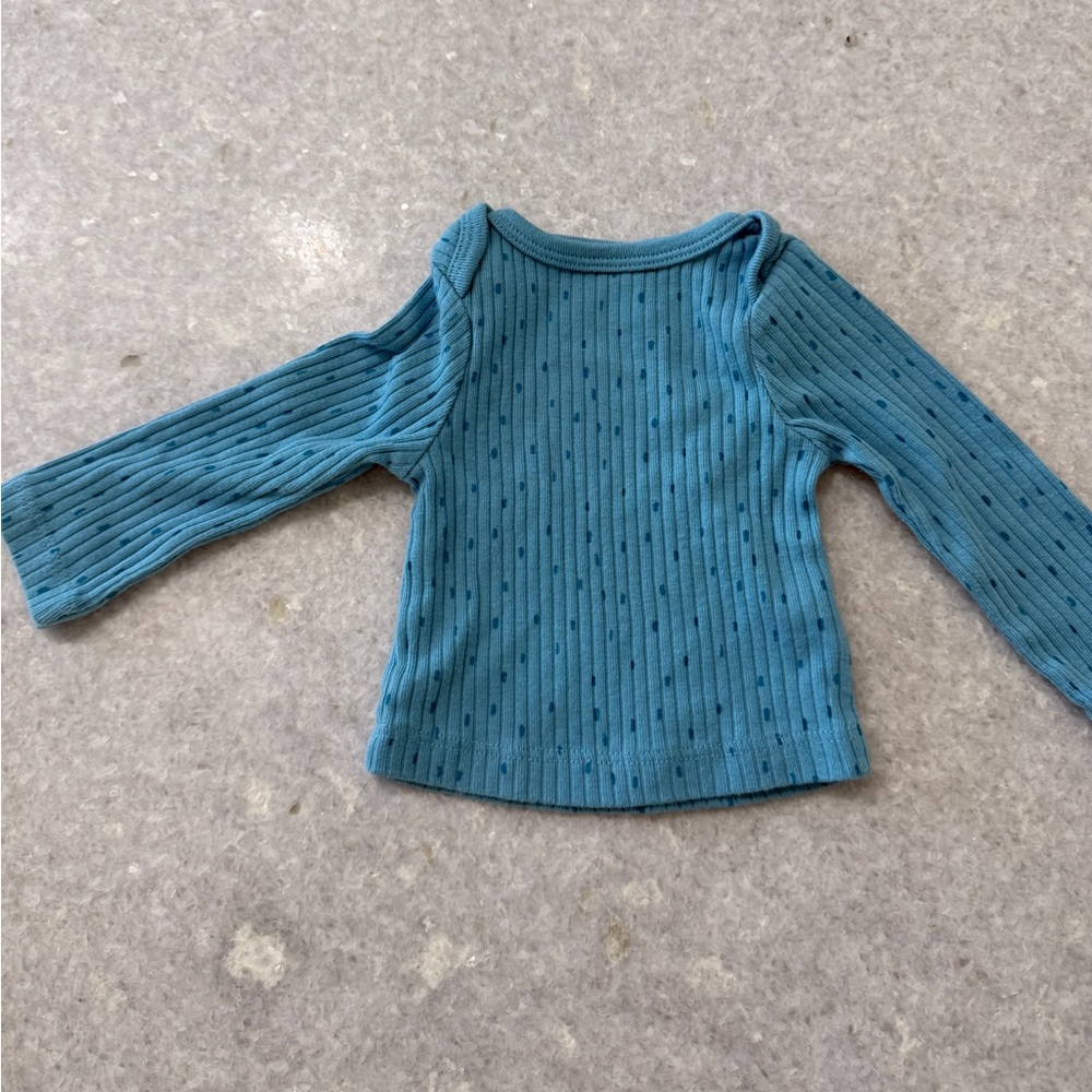 Cloud Island Ribbed Long Sleeve NB